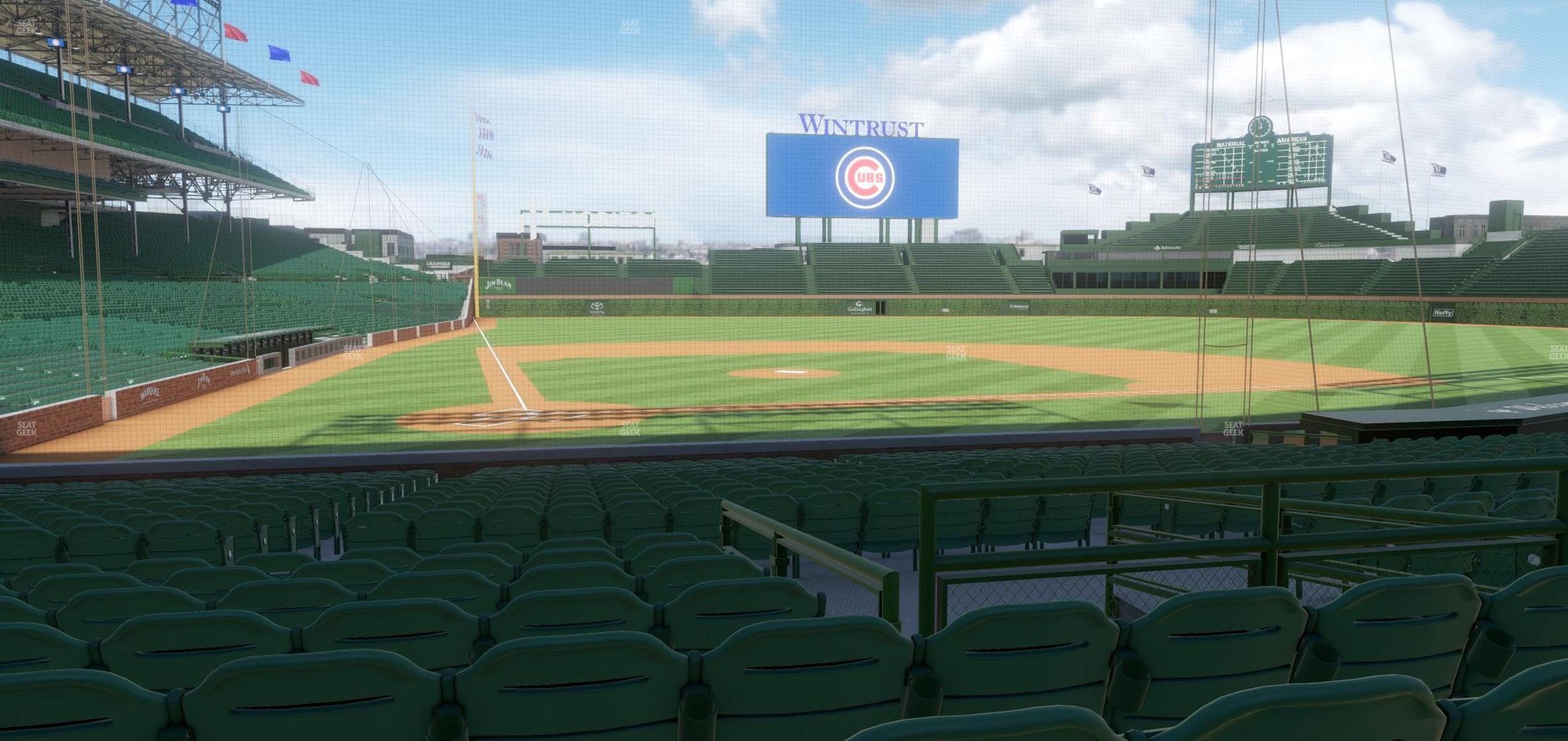 Seating view for Wrigley Field Section 121