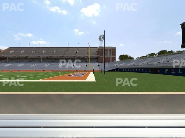 Seating view for Memorial Stadium - IL Section 123