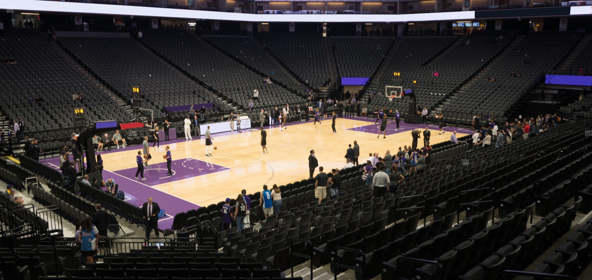 Seating view for Golden 1 Center Section 123