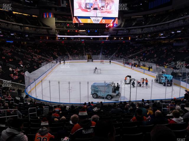 Seating view for Rogers Place Section 112