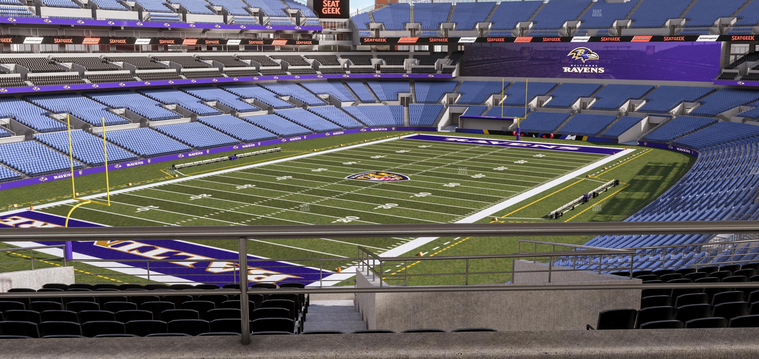 Seating view for M&T Bank Stadium Section Suite 373