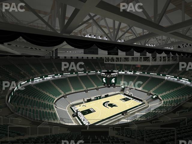 Seating view for Jack Breslin Student Events Center Section Bleachers 231