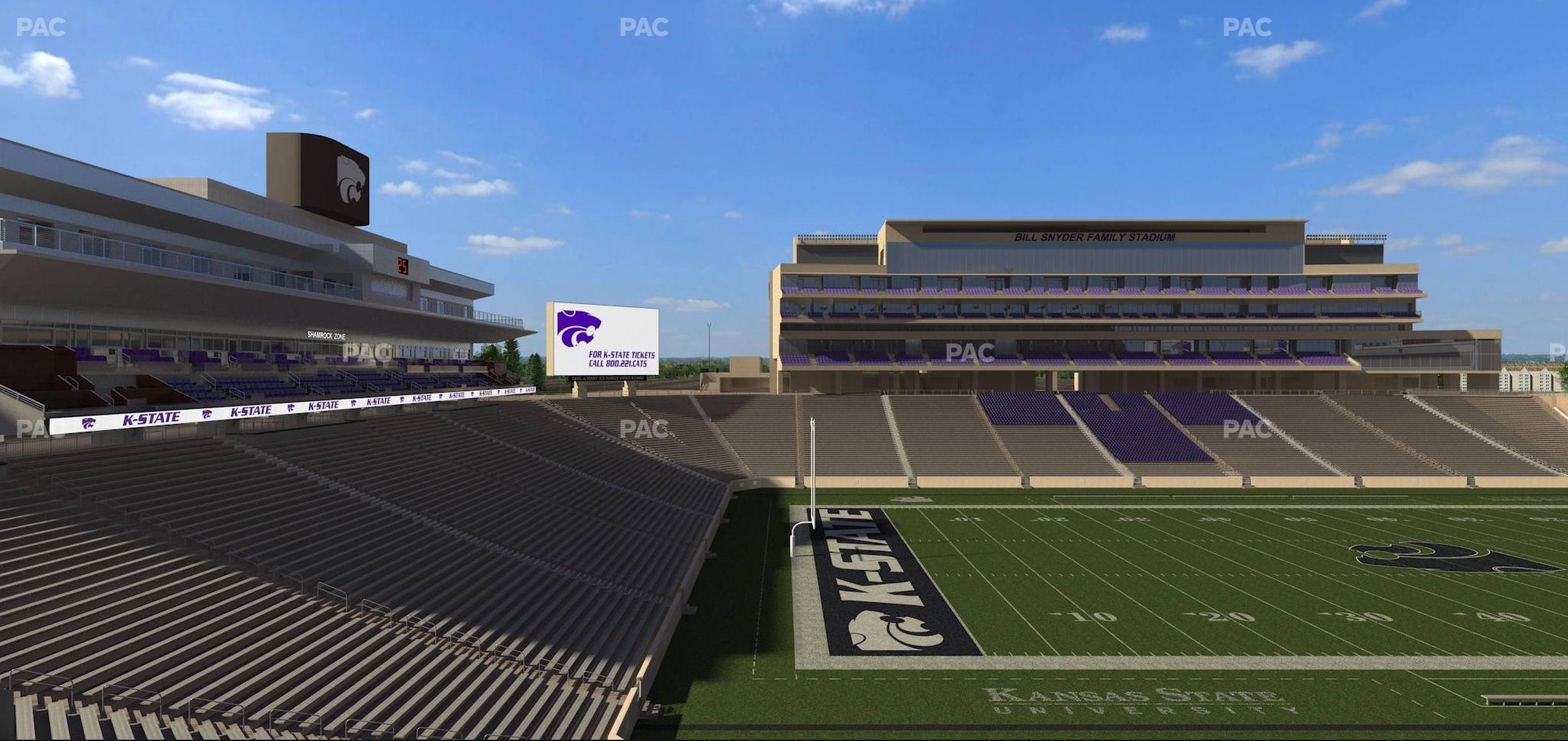 Seating view for Bill Snyder Family Stadium Section 221