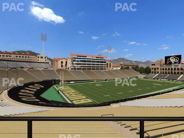 Seating view for Folsom Field Section 114