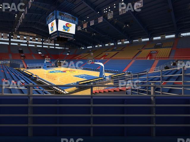 Seating view for Allen Fieldhouse Section P 1