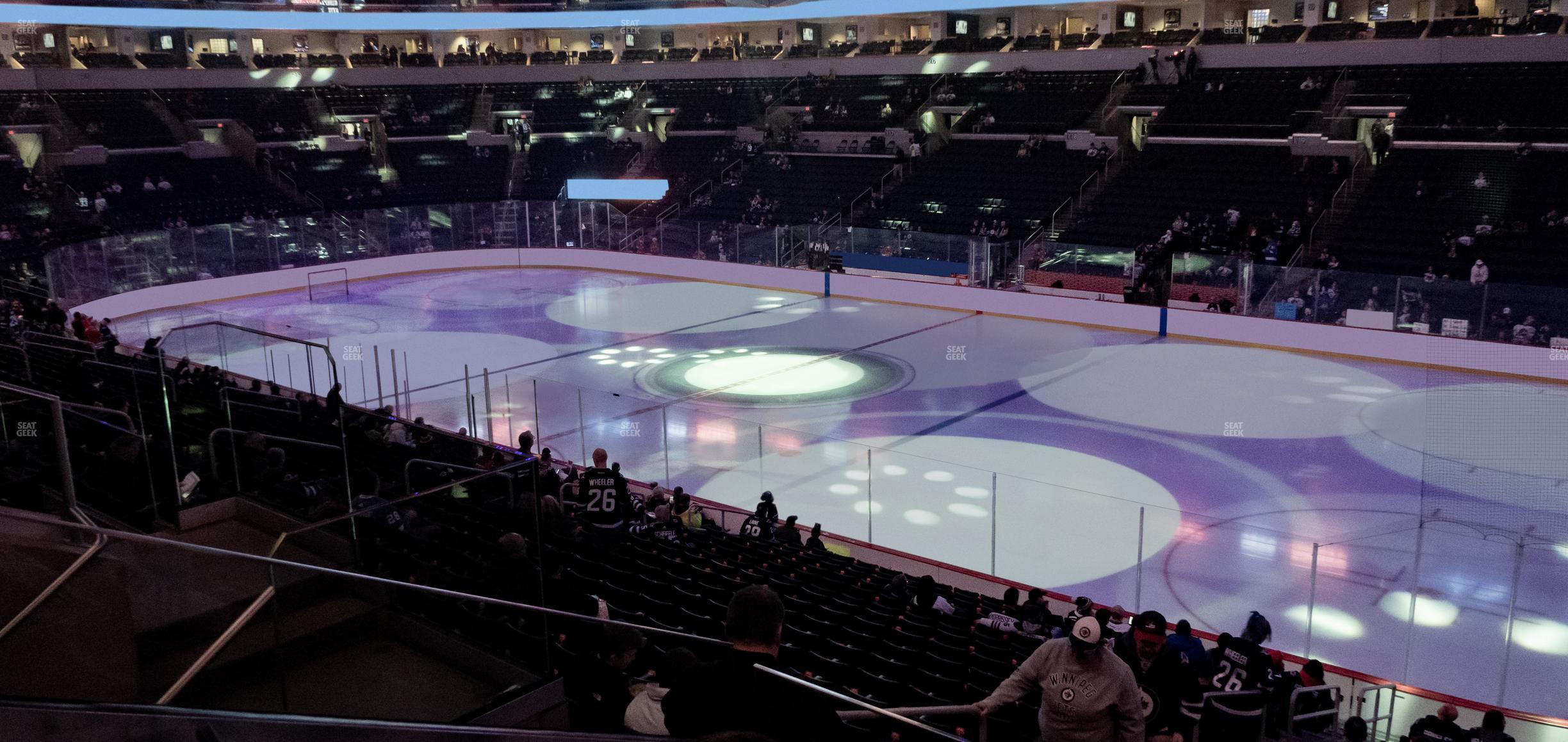 Seating view for Canada Life Centre Section 203