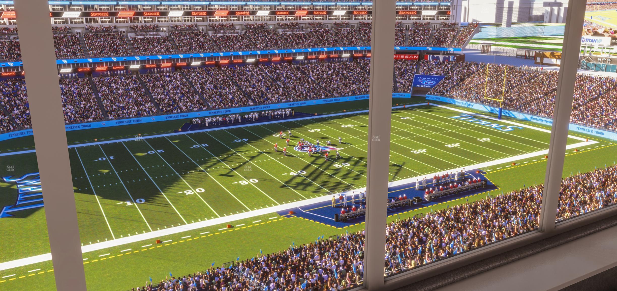 Seating view for Nissan Stadium Section Suite 631 E