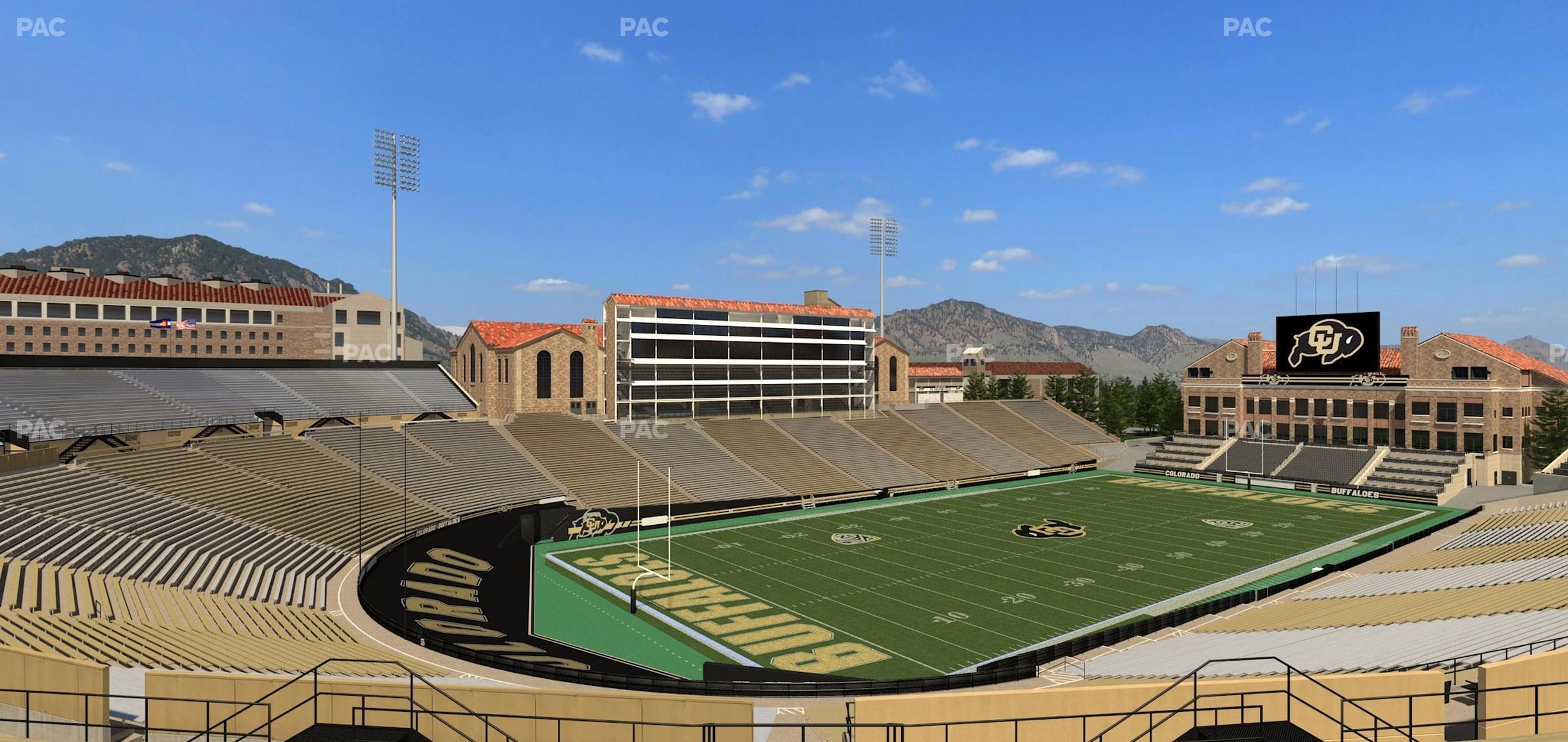 Seating view for Folsom Field Section 213