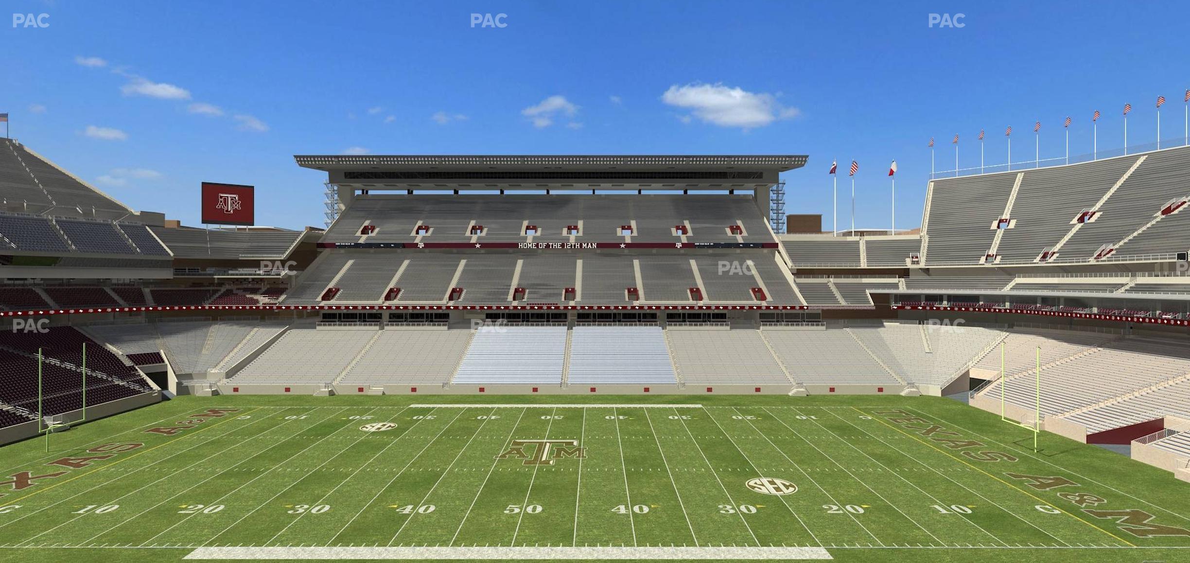 Seating view for Kyle Field Section Legacy Club 6