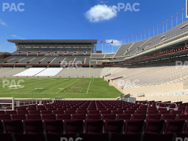 Seating view for Kyle Field Section Field Box 2