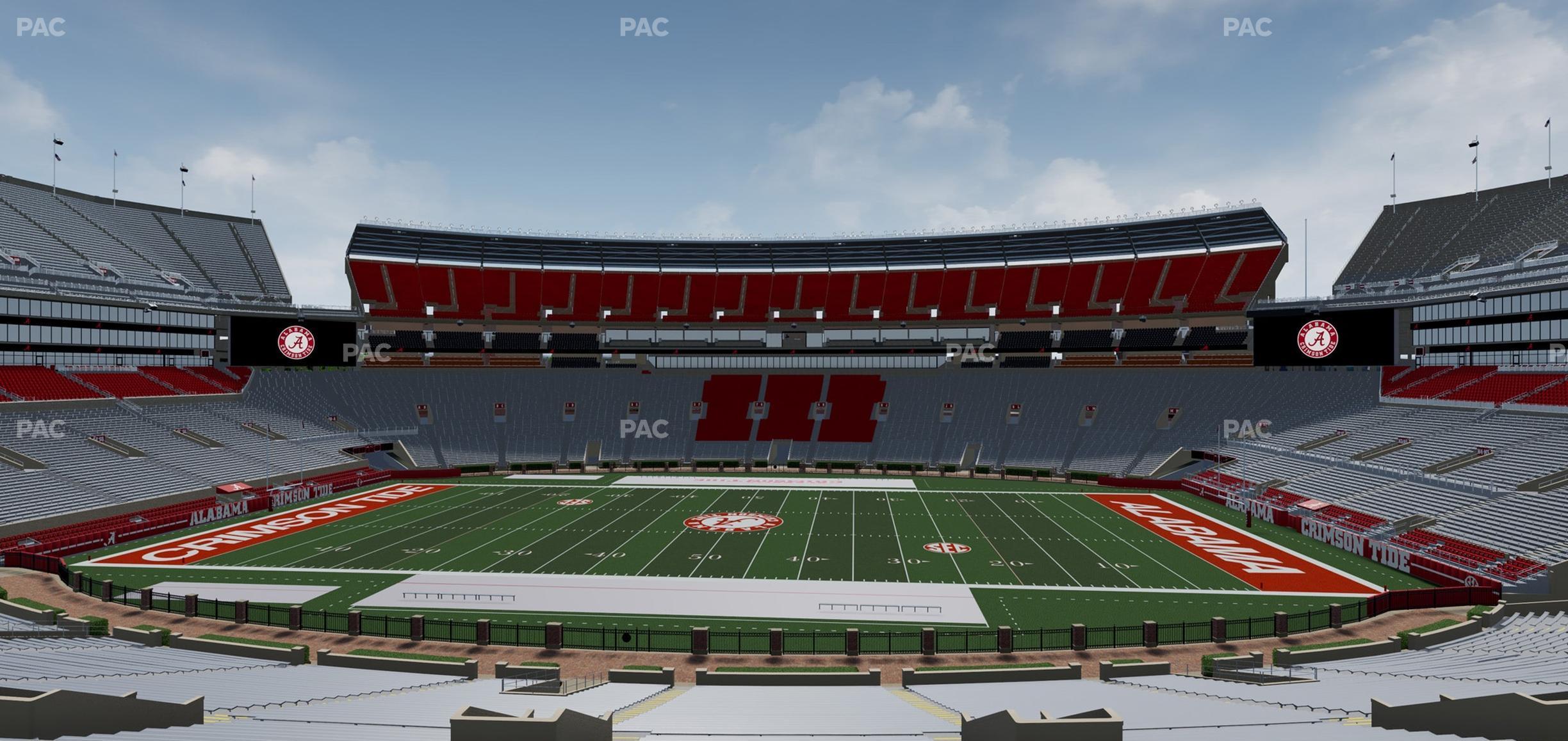 Seating view for Bryant Denny Stadium Section Hh