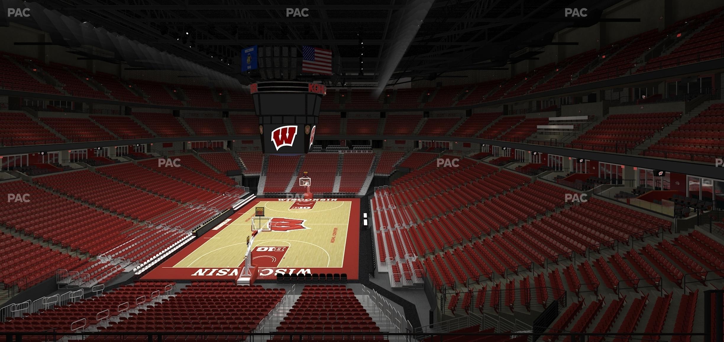 Seating view for Kohl Center Section 214