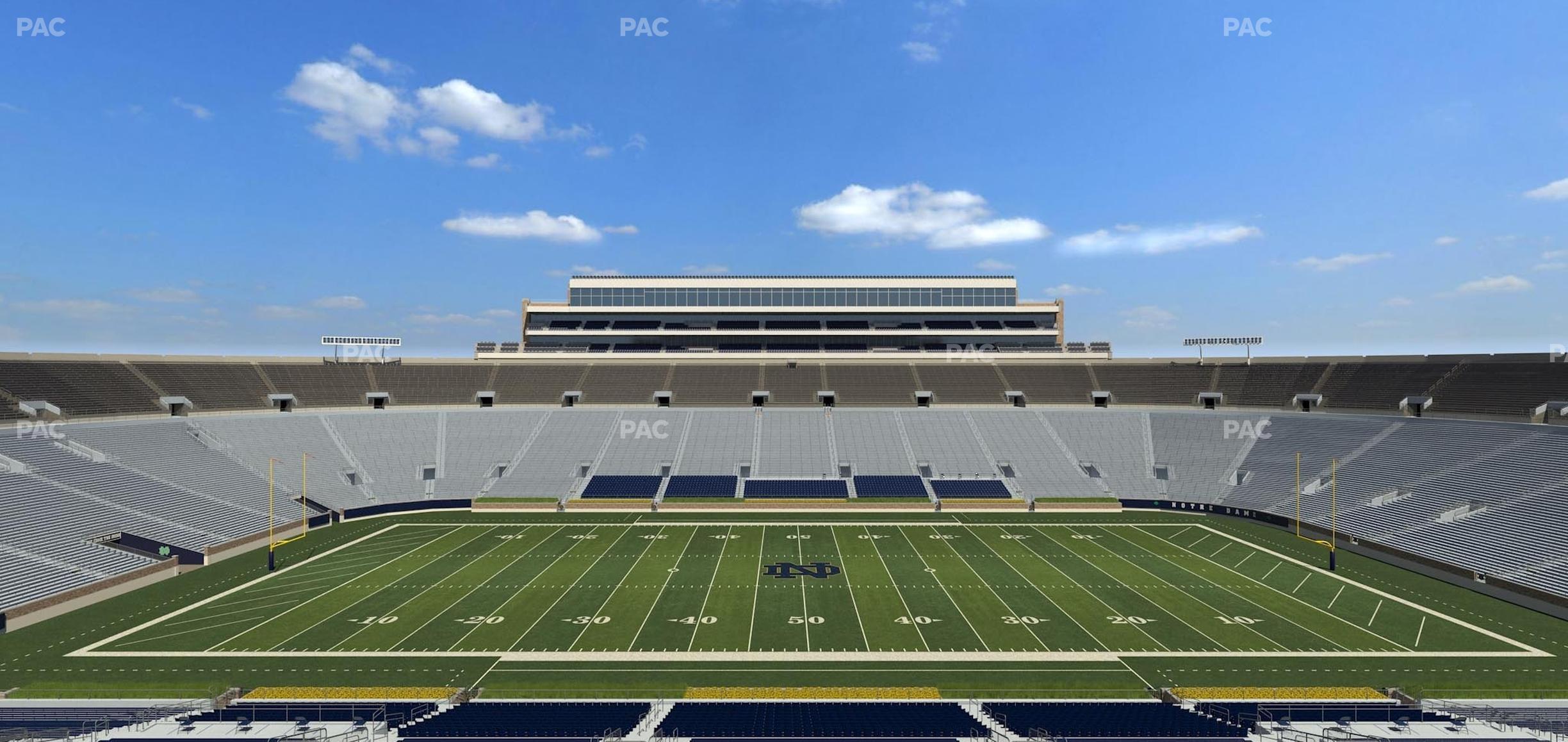 Seating view for Notre Dame Stadium Section 1842 Box 5