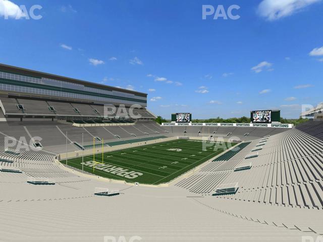 Seating view for Spartan Stadium (Michigan) Section Ga Students