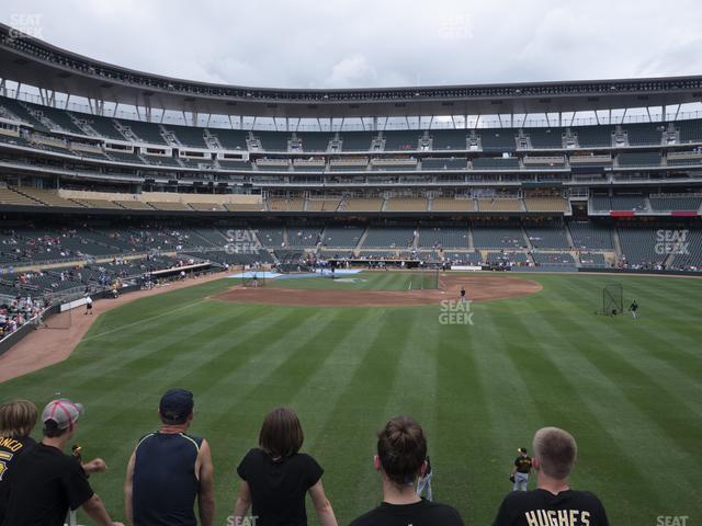 Seating view for Target Field Section 136