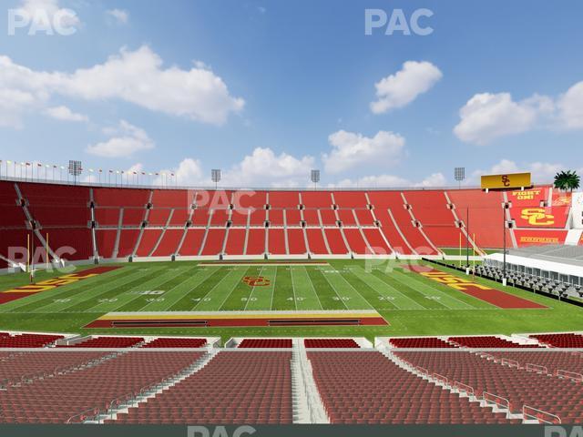 Seating view for Los Angeles Memorial Coliseum Section Founders Suite 205