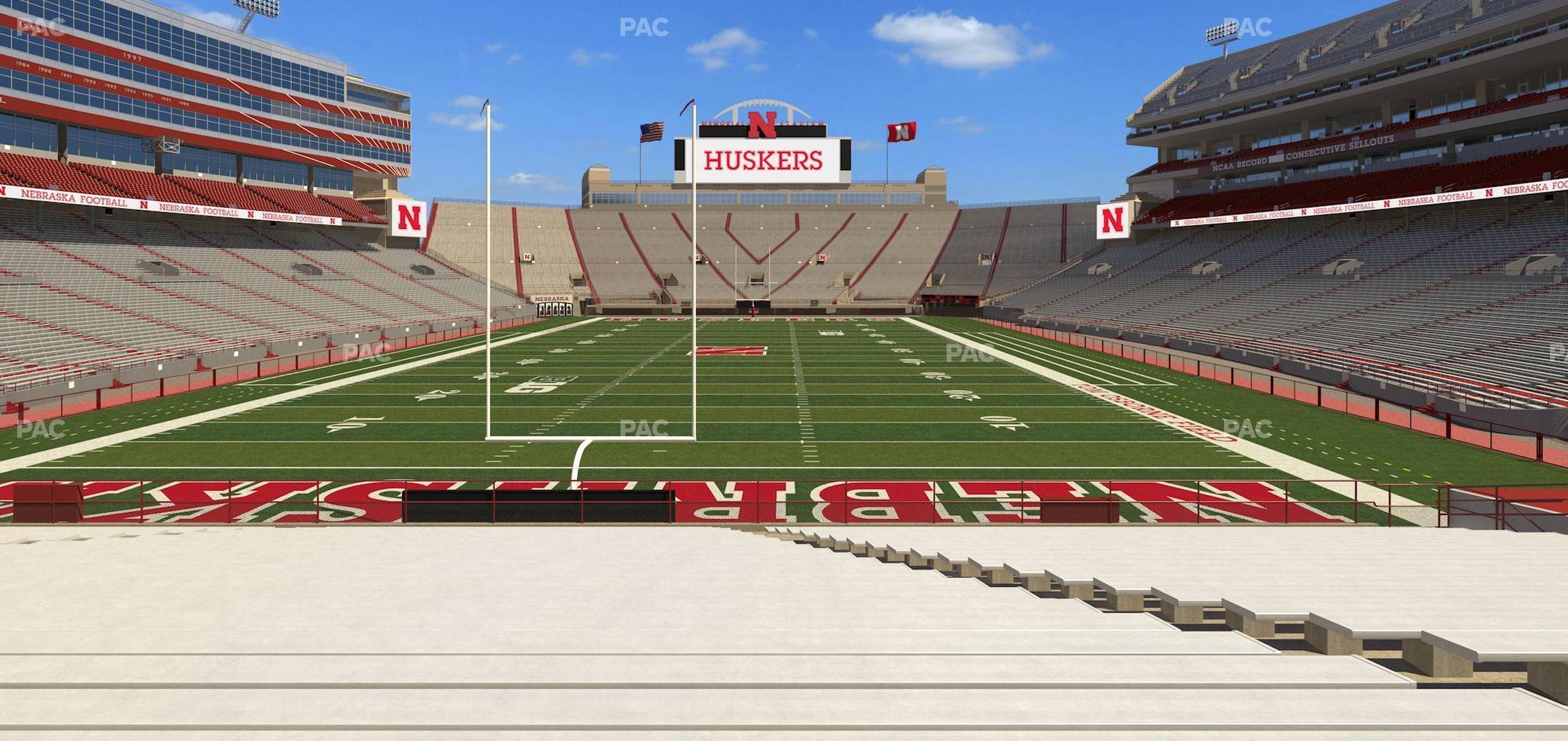 Seating view for Memorial Stadium Nebraska Section 16