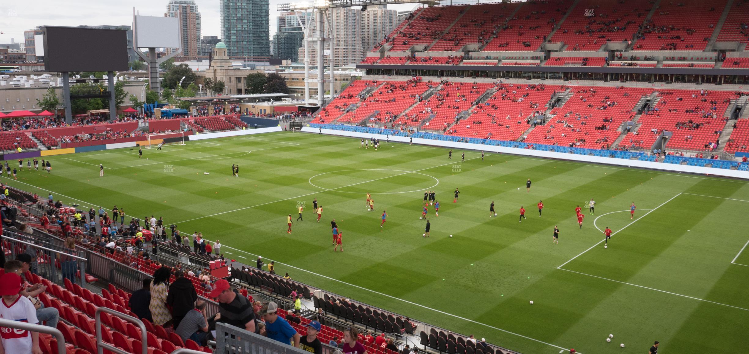 Seating view for BMO Field Section 219