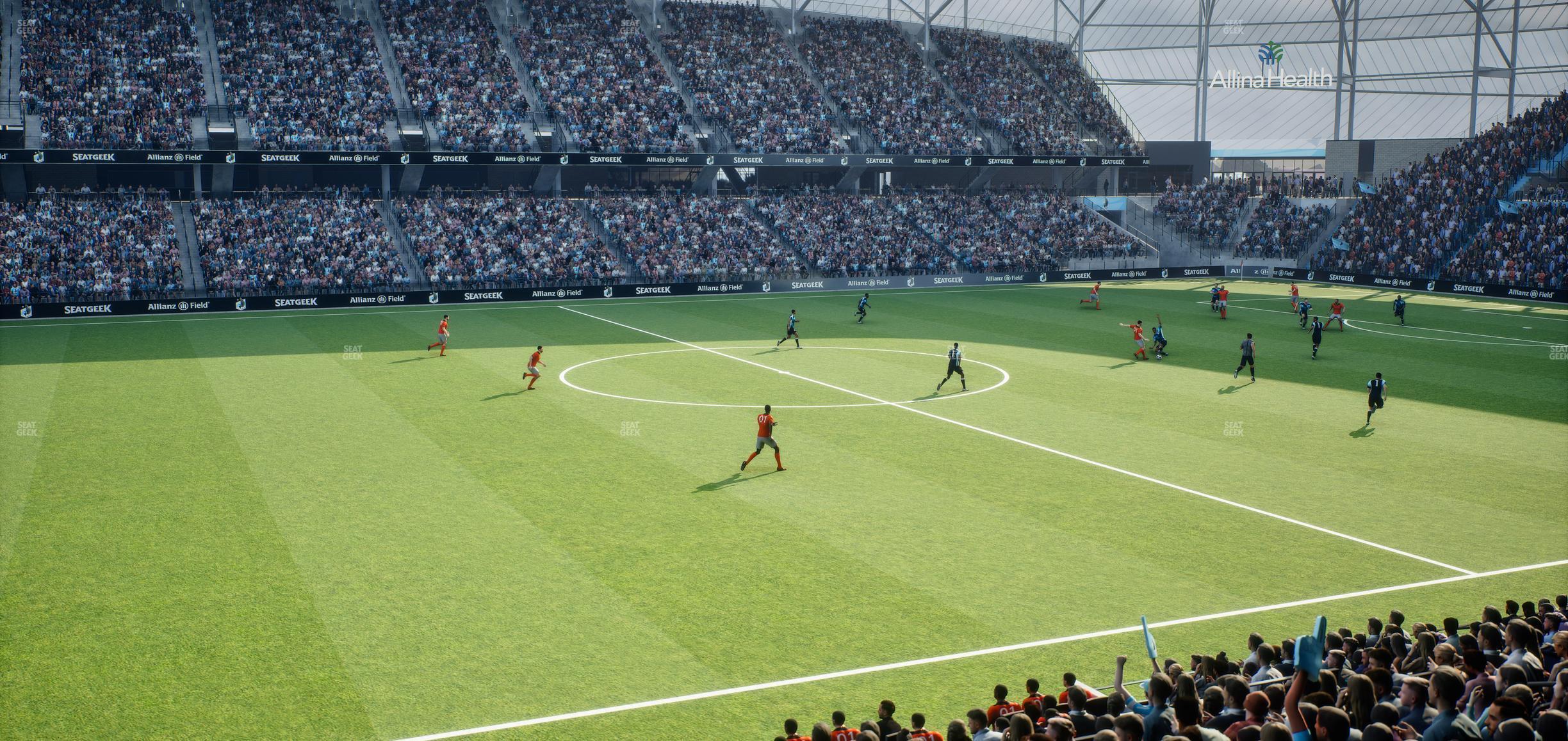 Seating view for Allianz Field Section Loge 34 C