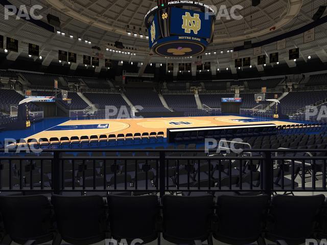 Seating view for Purcell Pavilion at the Joyce Center Section 2