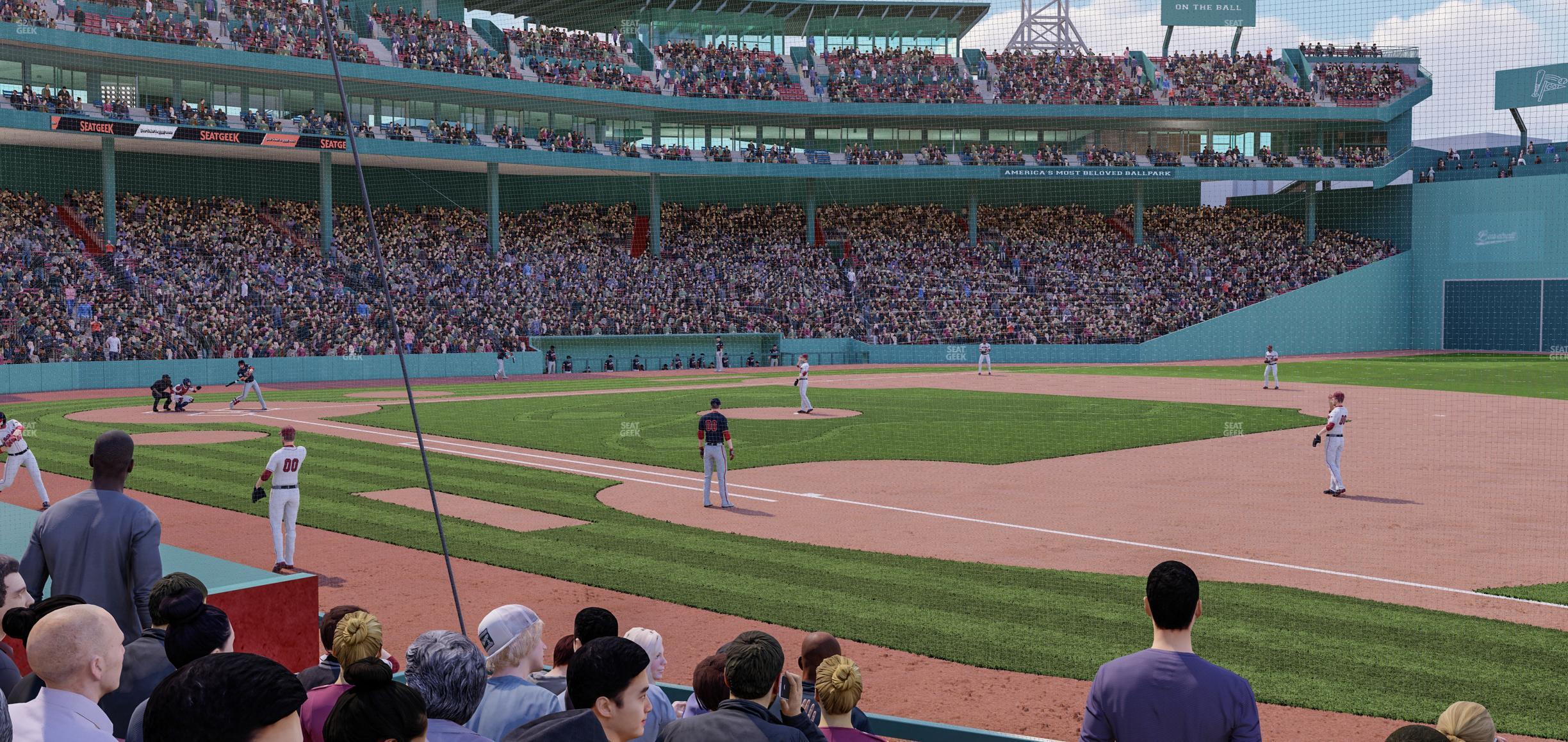 Seating view for Fenway Park Section Field Box 17