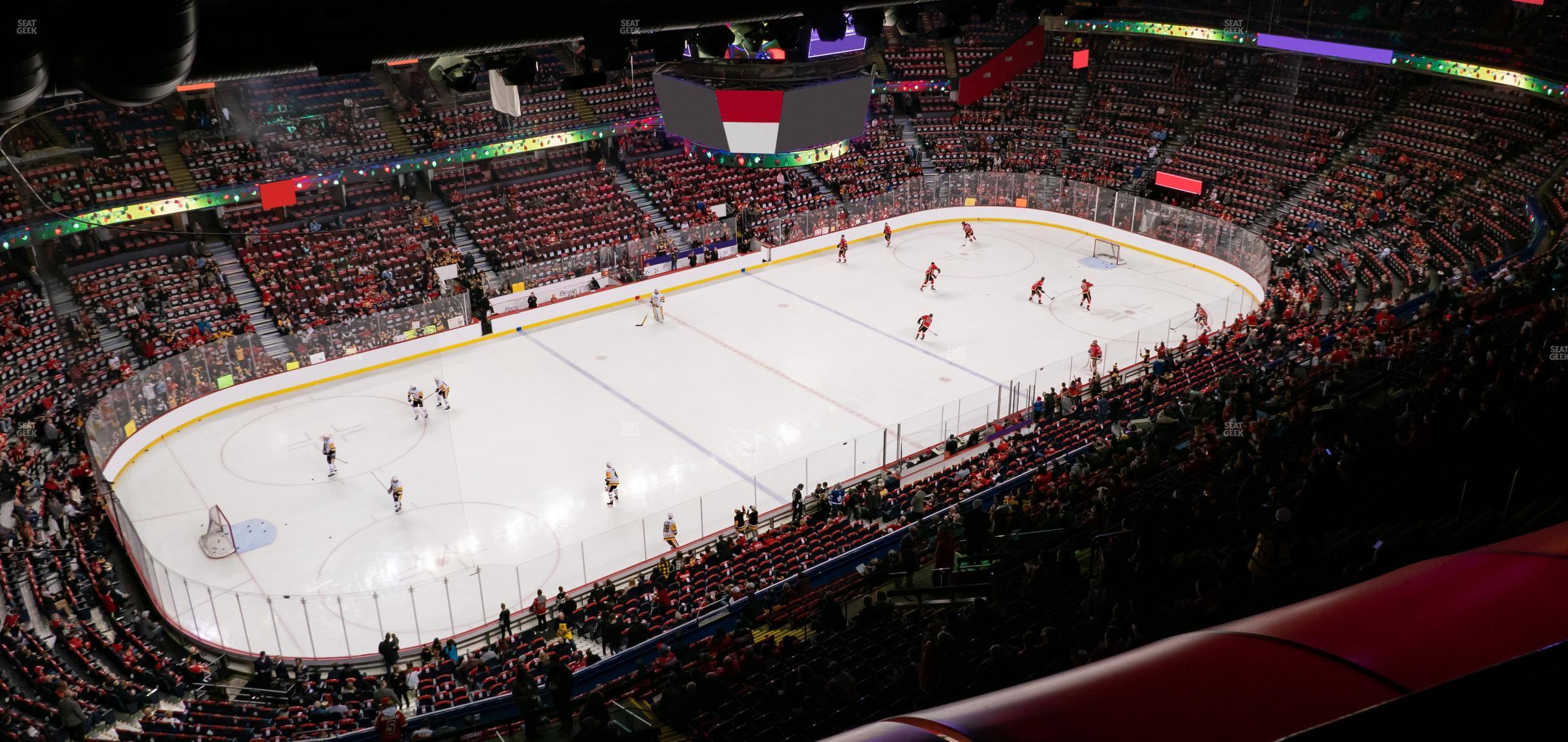 Seating view for Scotiabank Saddledome Section Press Level 9