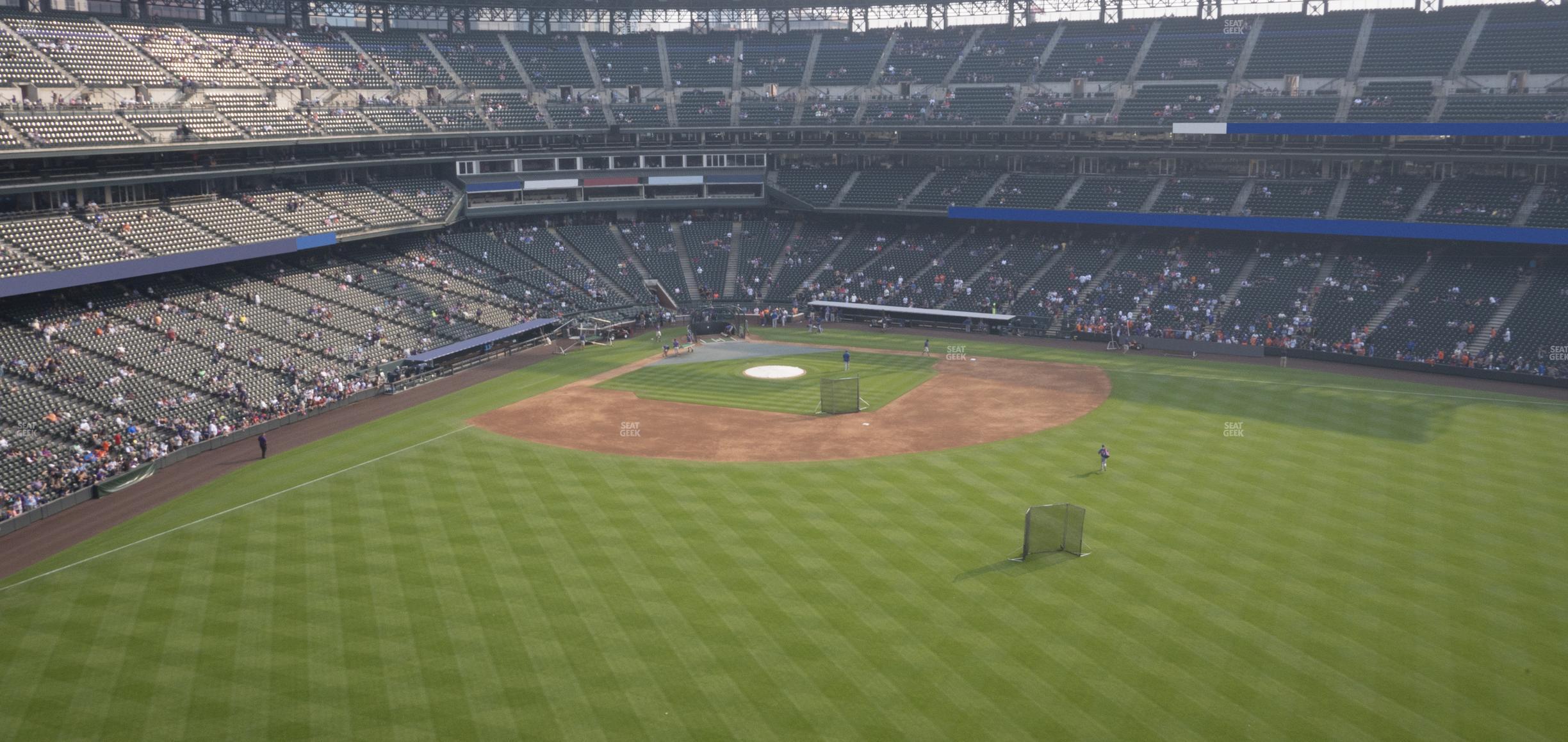 Seating view for Coors Field Section Lower 303