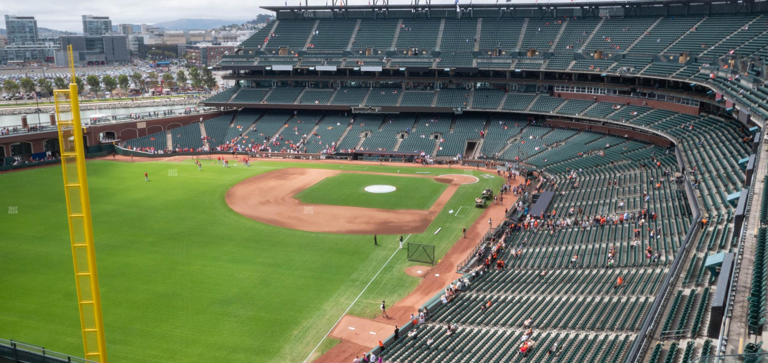 Seating view for Oracle Park Section View Reserved 334