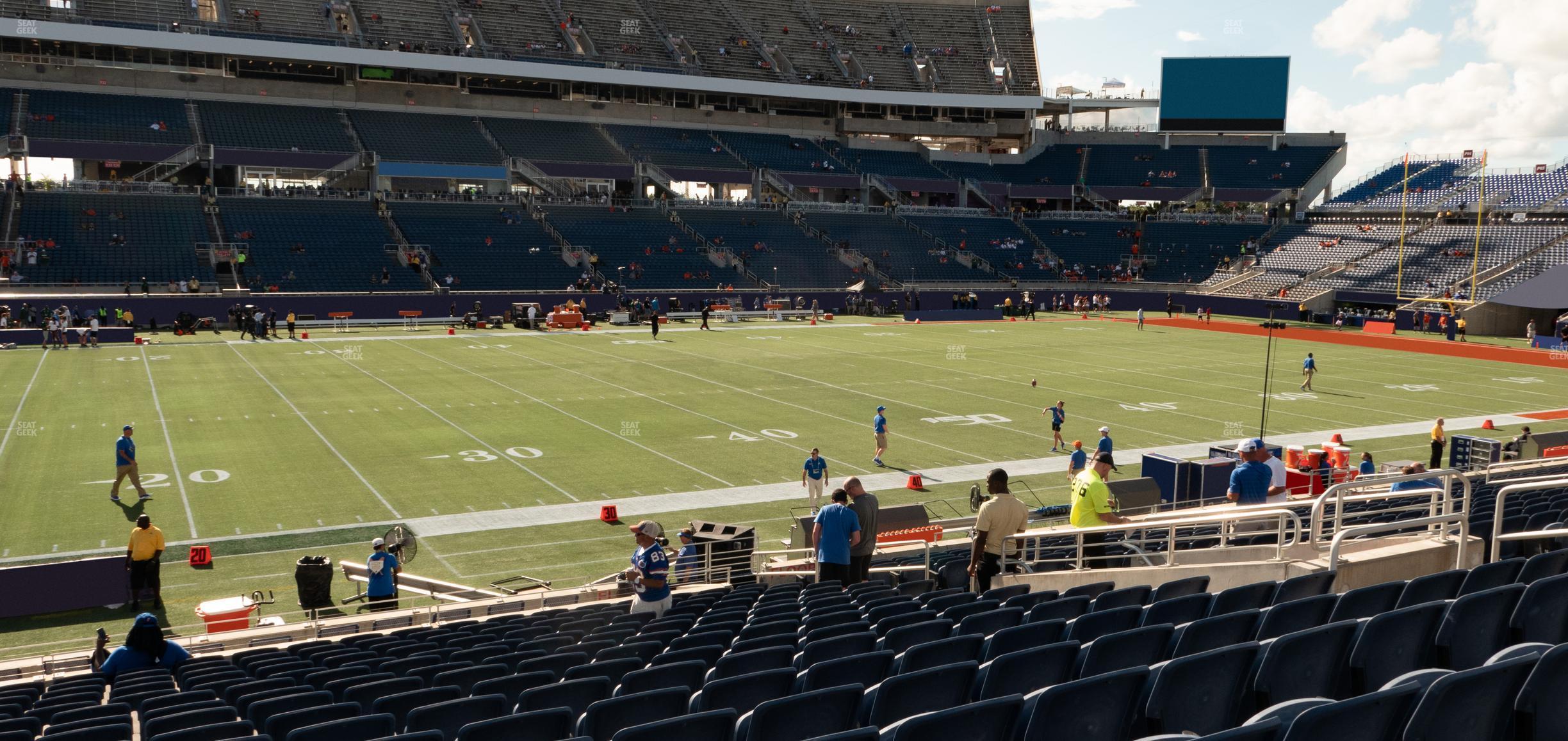 Seating view for Camping World Stadium Section 110