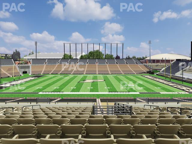 Seating view for Ross Ade Stadium Section Shively Club 4