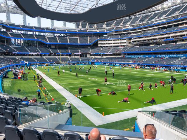 Seating view for SoFi Stadium Section Club 118