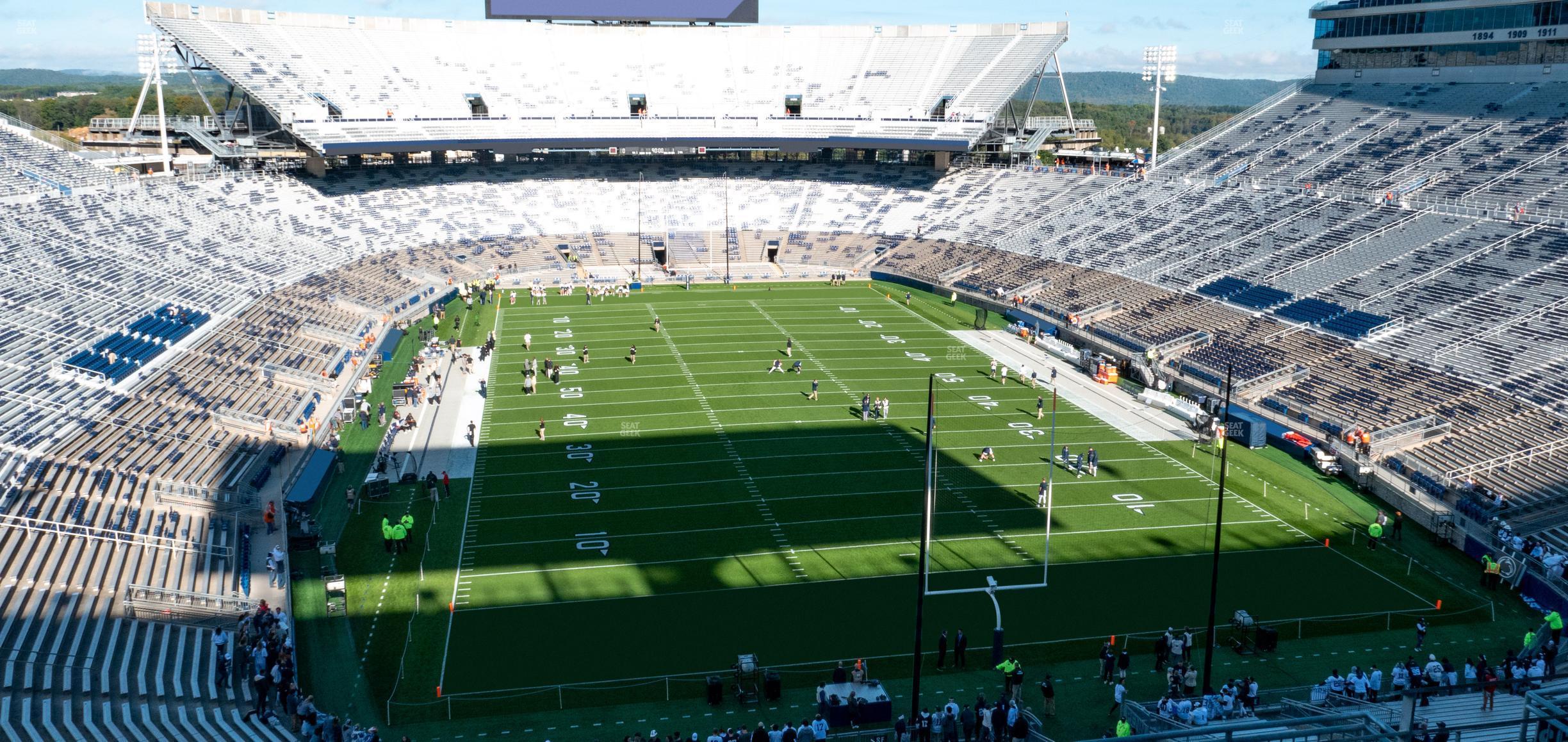 Seating view for Beaver Stadium Section South G Club