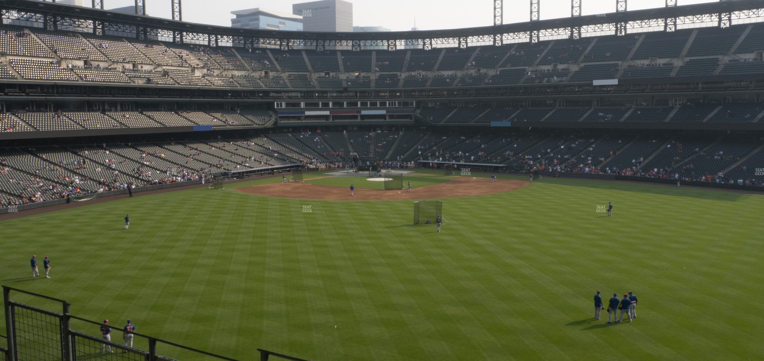 Seating view for Coors Field Section 201