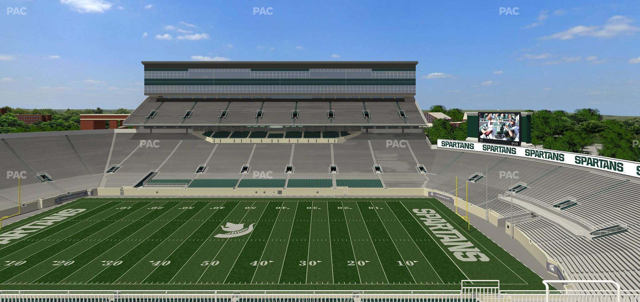 Seating view for Spartan Stadium (Michigan) Section 107