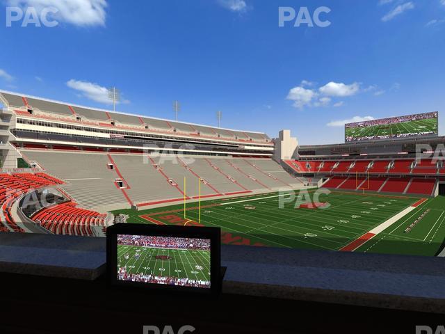 Seating view for Razorback Stadium Section Loge 66