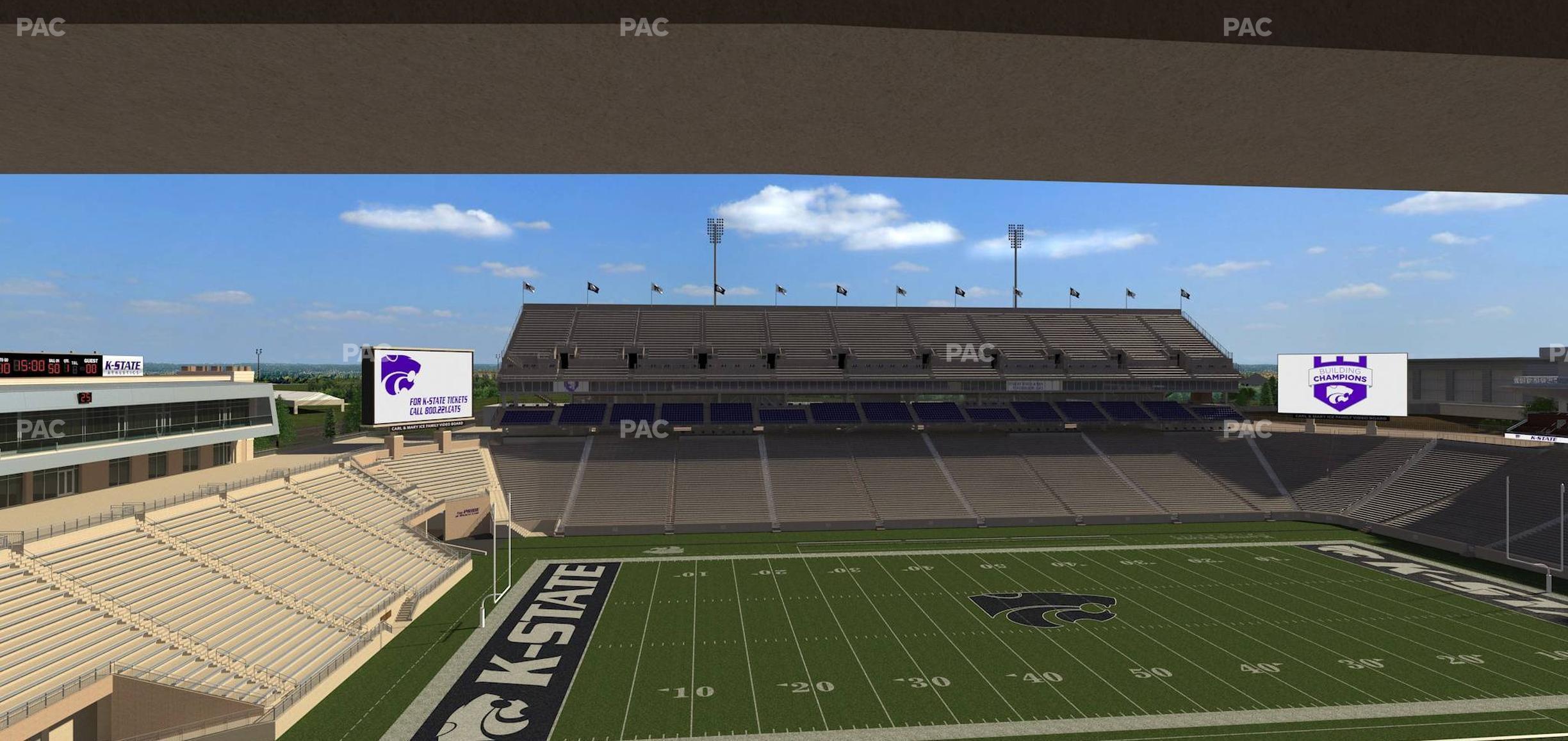 Seating view for Bill Snyder Family Stadium Section Loge 307