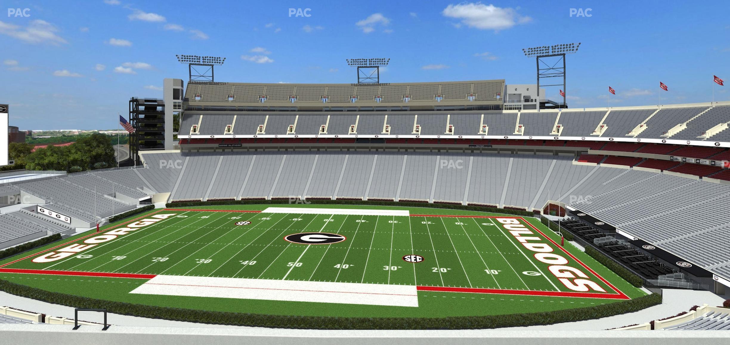 Seating view for Sanford Stadium Section Sky Club 330