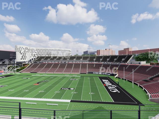 Seating view for Nippert Stadium Section Club 335