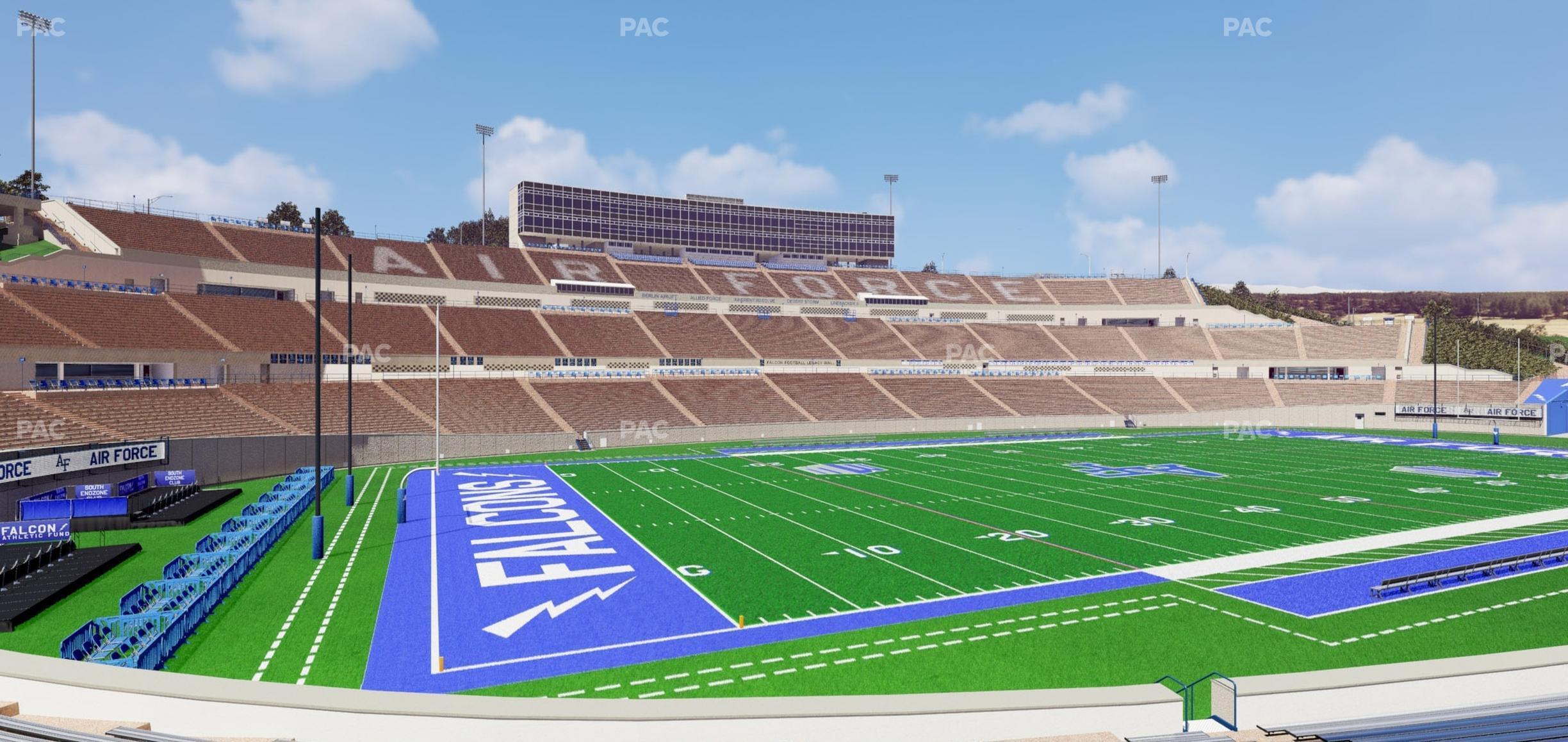 Seating view for Falcon Stadium Section L 25