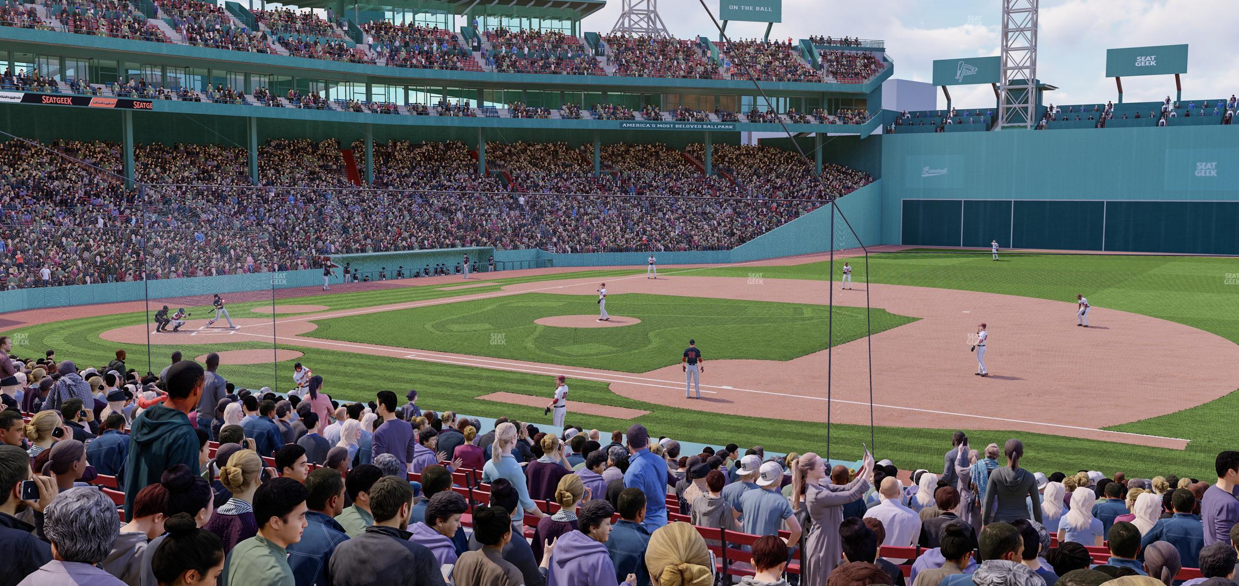 Seating view for Fenway Park Section Loge Box 106