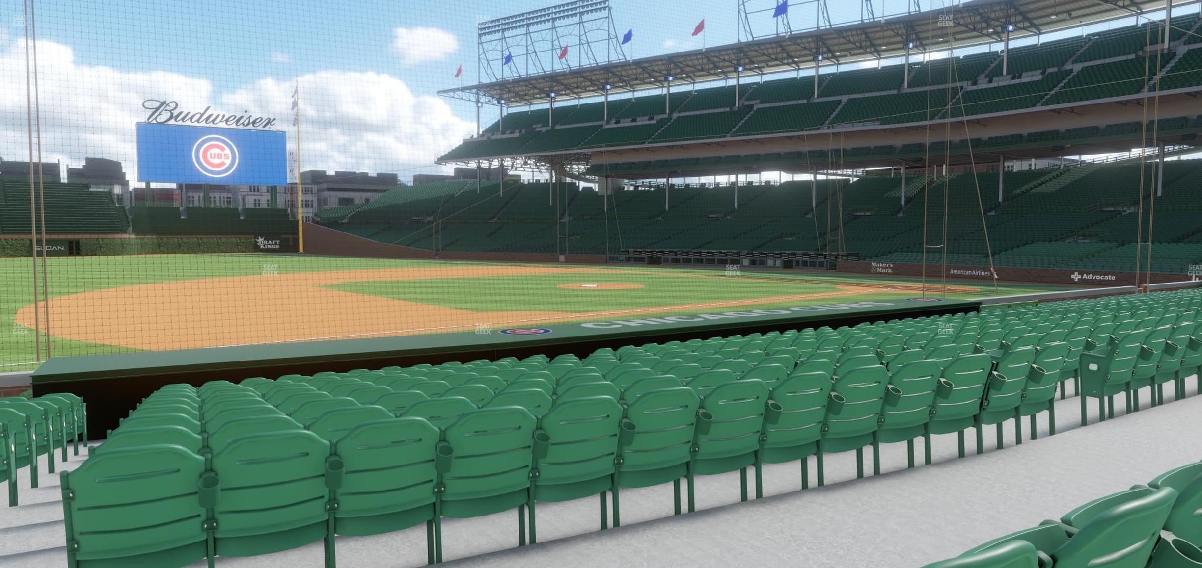 Seating view for Wrigley Field Section 109