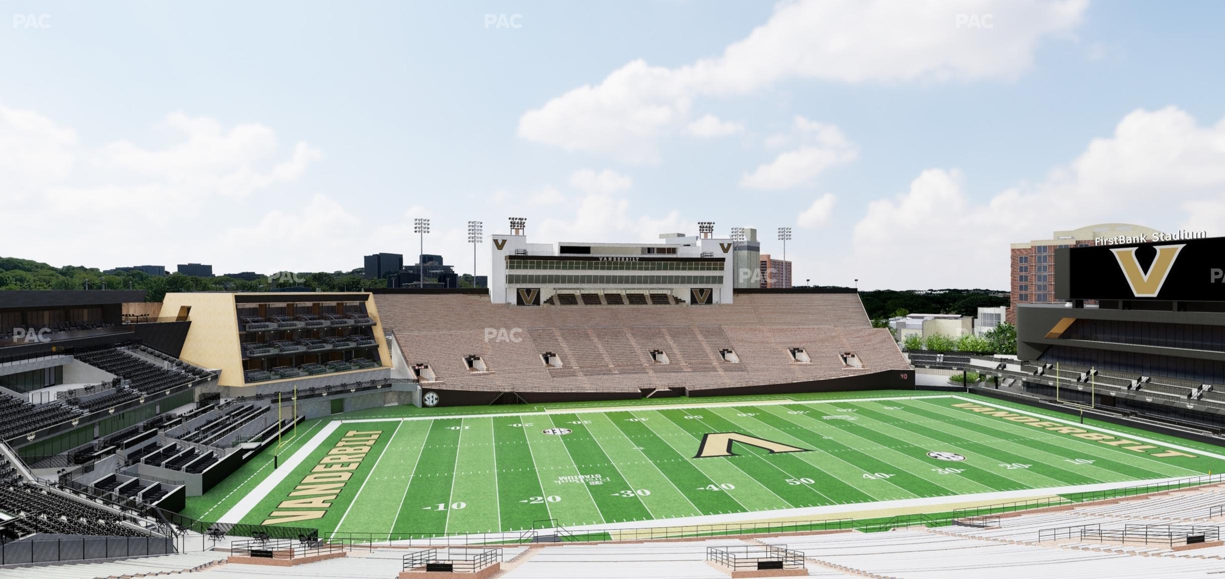 Seating view for FirstBank Stadium Section Q