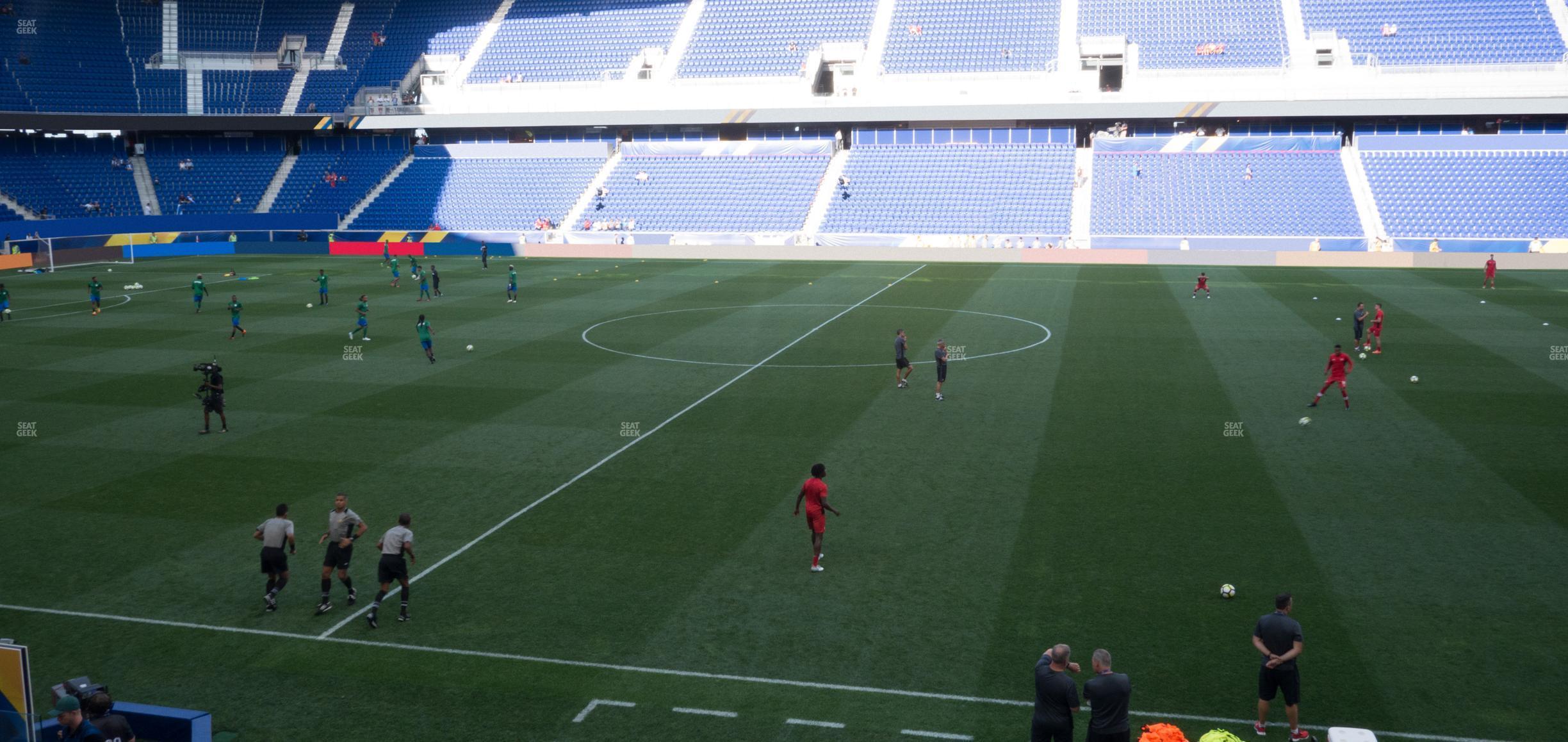 Seating view for Red Bull Arena Section Audi Club 109