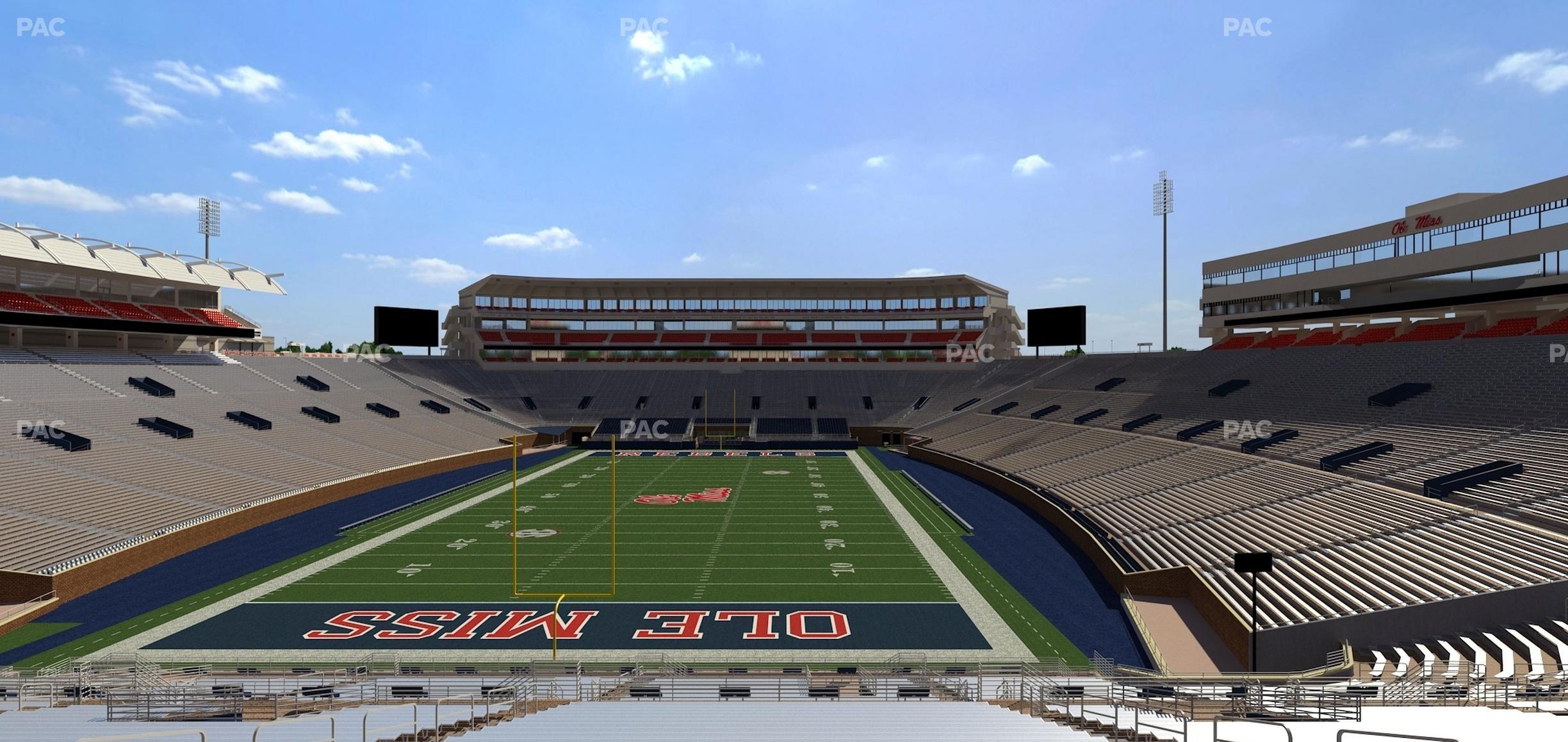 Seating view for Vaught Hemingway Stadium Section Student N 5