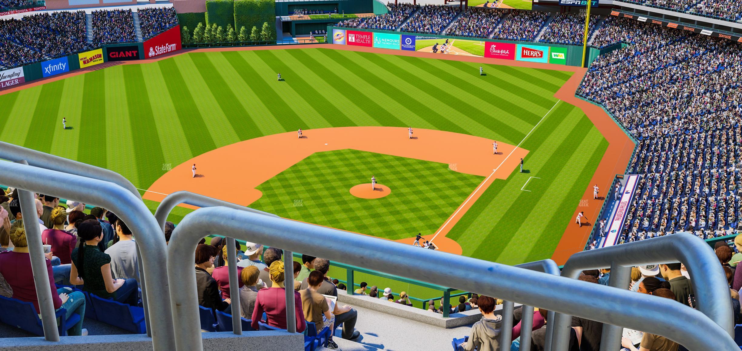 Seating view for Citizens Bank Park Section 422 V