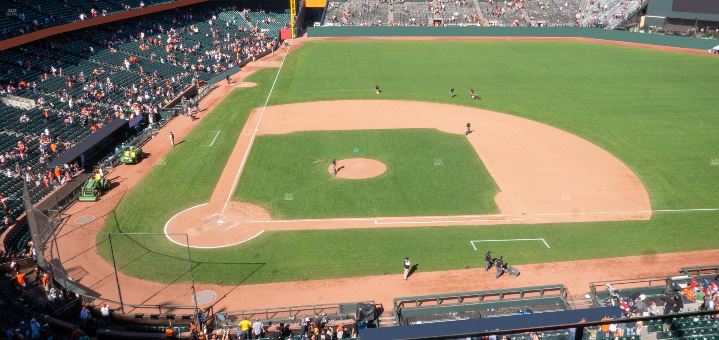 Seating view for Oracle Park Section View Box 310