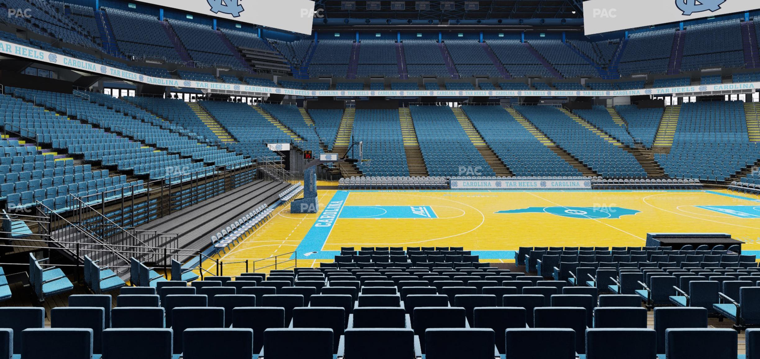 Seating view for Dean Smith Center Section 124