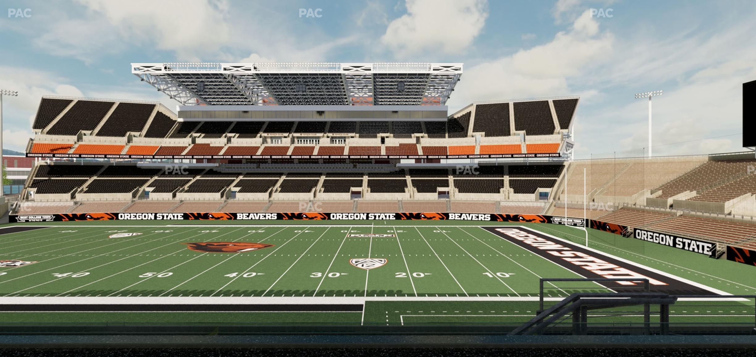 Seating view for Reser Stadium Section Box 2