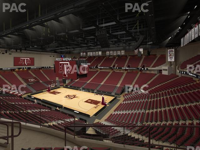 Seating view for Reed Arena Section 217