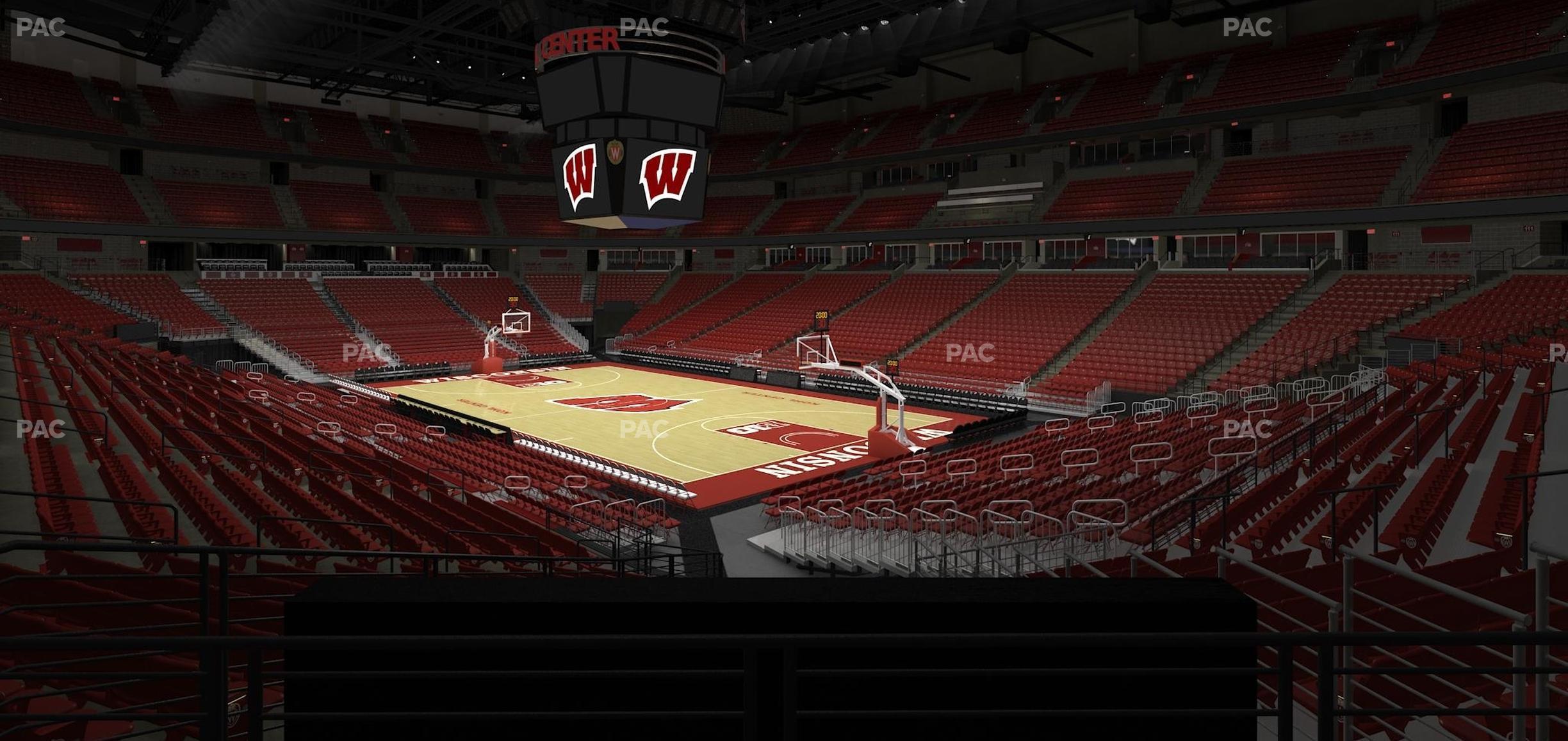 Seating view for Kohl Center Section 118